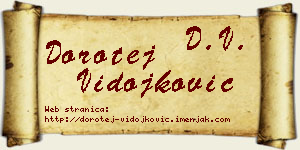 Dorotej Vidojković vizit kartica